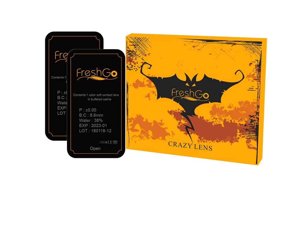 זוג עדשות צבע אדום ורידים a 14