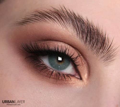 זוג עדשות צבע Maldives Blue