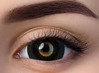 זוג עדשות צבע שחור קוטר גדול 17mm