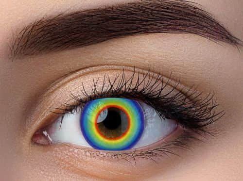 זוג עדשות צבע קשת עיגולים ccl 208