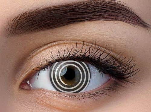 זוג עדשות צבע עיגולים שחור לבן ccl 93