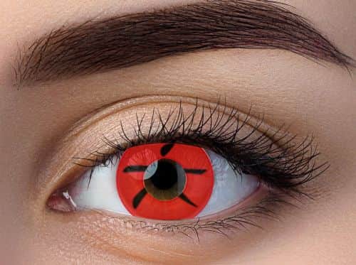 זוג עדשות צבע דגם איקס שחור