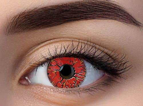 זוג עדשות צבע אדום ורידים a 14