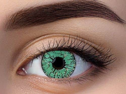 זוג עדשות צבע ירוק ורידים a 15