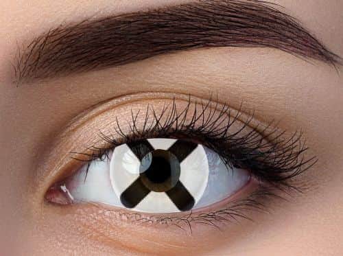 זוג עדשות צבע איקס שחור לבן ry 32