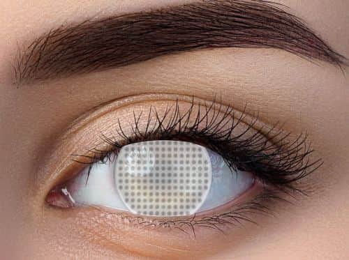 זוג עדשות צבע עיוור לבן רשת ry 98