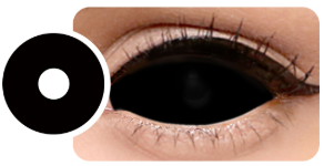 זוג עדשות סקלרה 22 מ"מ דגם Black Sclera
