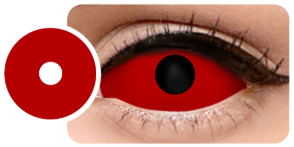 זוג עדשות סקלרה 22 מ"מ דגם Red Sclera