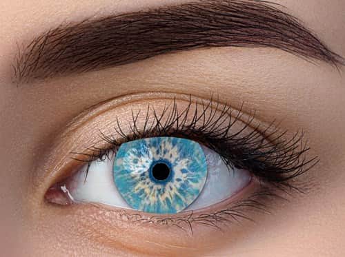 זוג עדשות צבע איש קרח