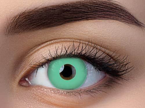 זוג עדשות צבע ירוק uv