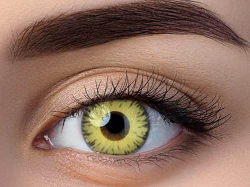 זוג עדשות צבע צהוב קו תוחם משולב ry 42