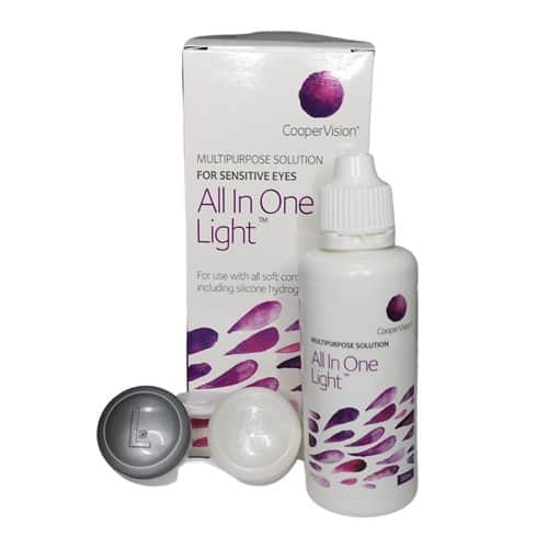 תמיסה קטנה לעדשות מגע-All In One Light 60ml